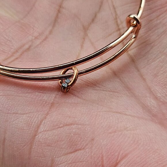 Alex and Ani Women Bracelet Rose Gold Tone Wrist Band New with defect - Picture 7 of 9